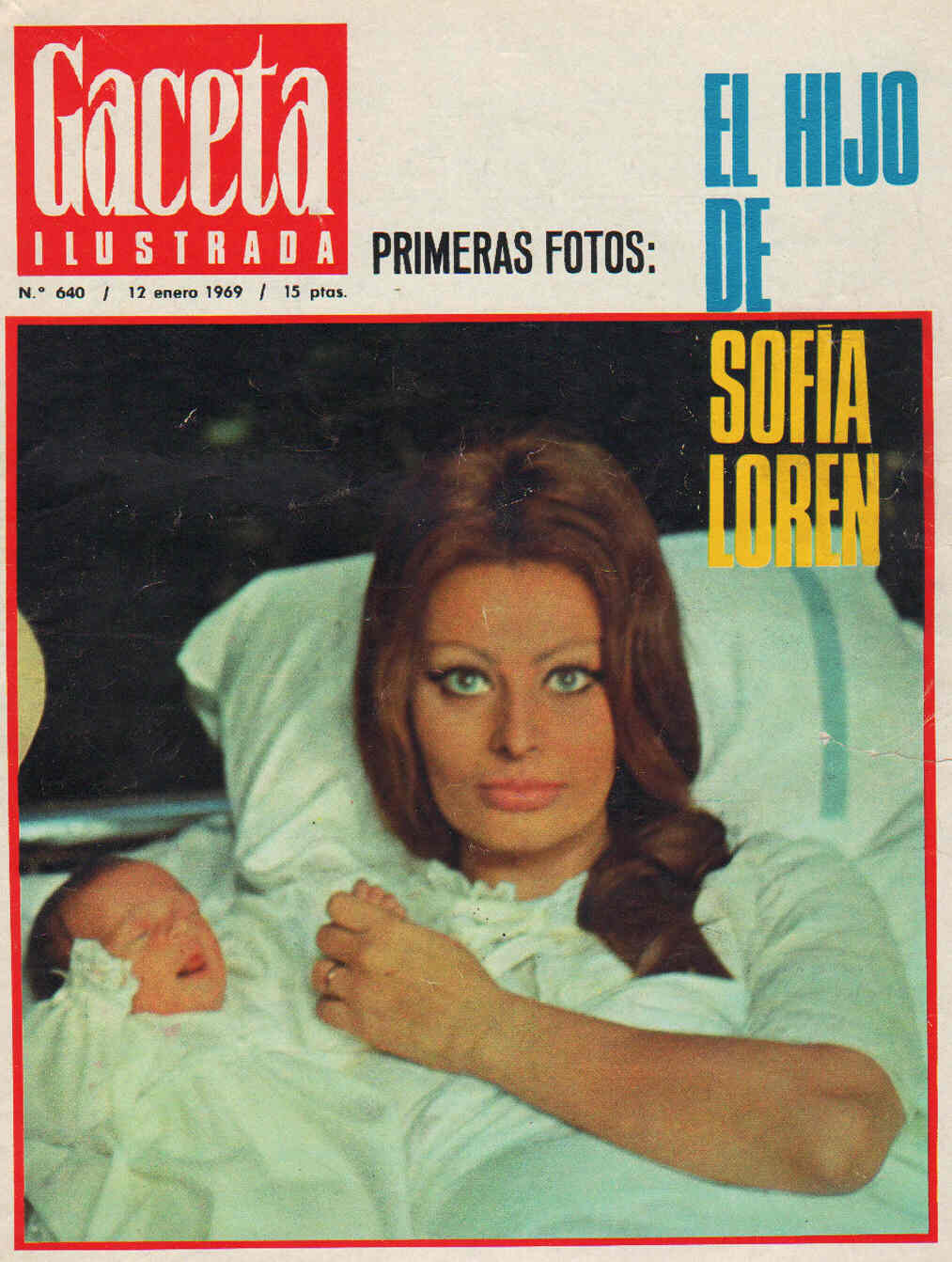 GACETA ILUSTRADA magazine side cover Issue 640 12 January 1969