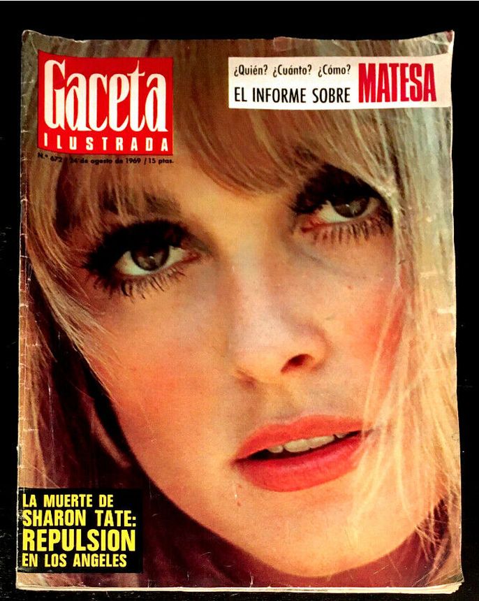 GACETA ILUSTRADA magazine side cover Issue 672 24 August 1969