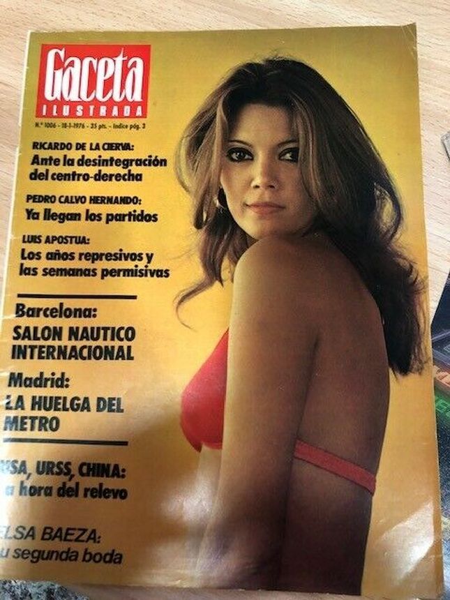 GACETA ILUSTRADA magazine side cover Issue 1006 18 January 1976