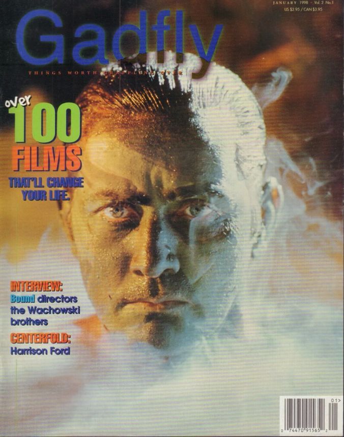 GADFLY magazine side cover  January 1998