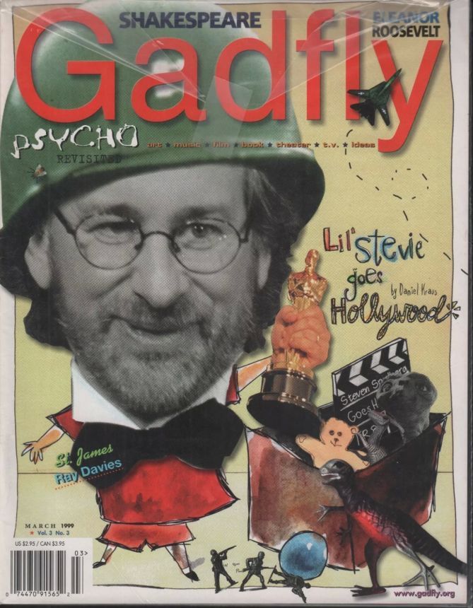 GADFLY magazine side cover  March 1999