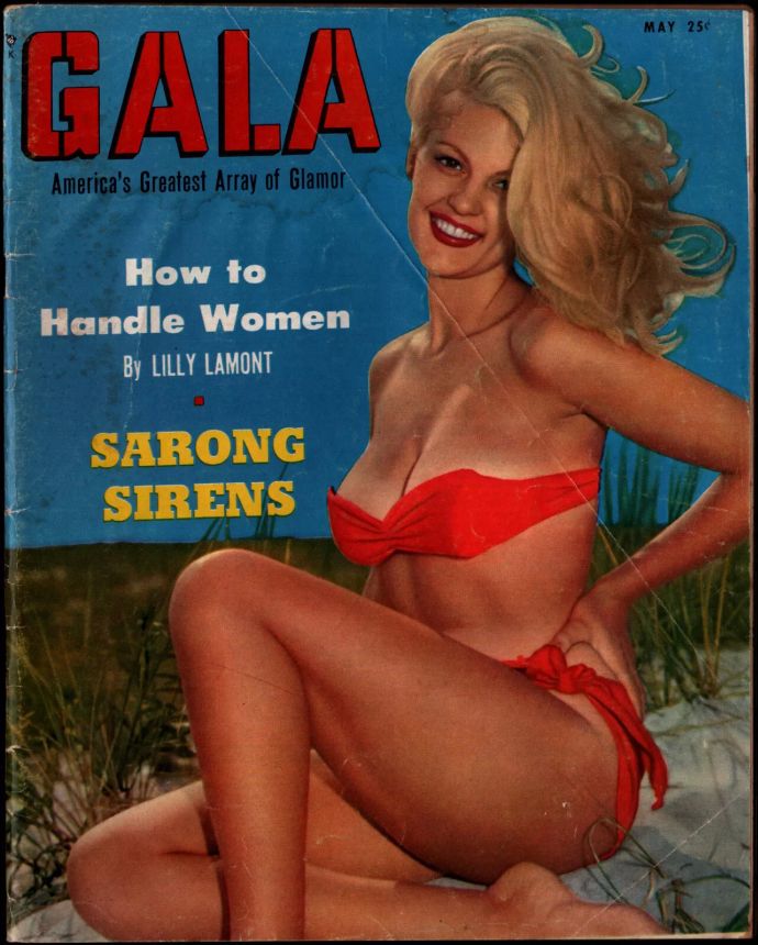 GALA (USA) magazine side cover  May 1954