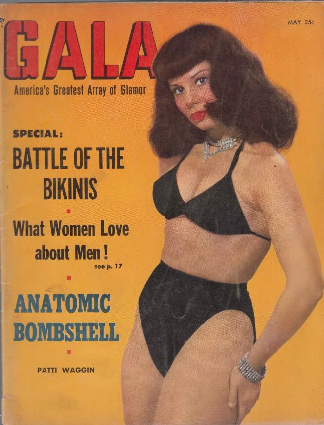 GALA (USA) magazine side cover  May 1955