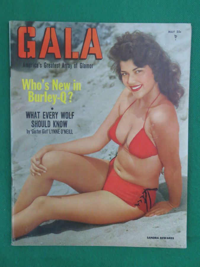 GALA (USA) magazine side cover  May 1956