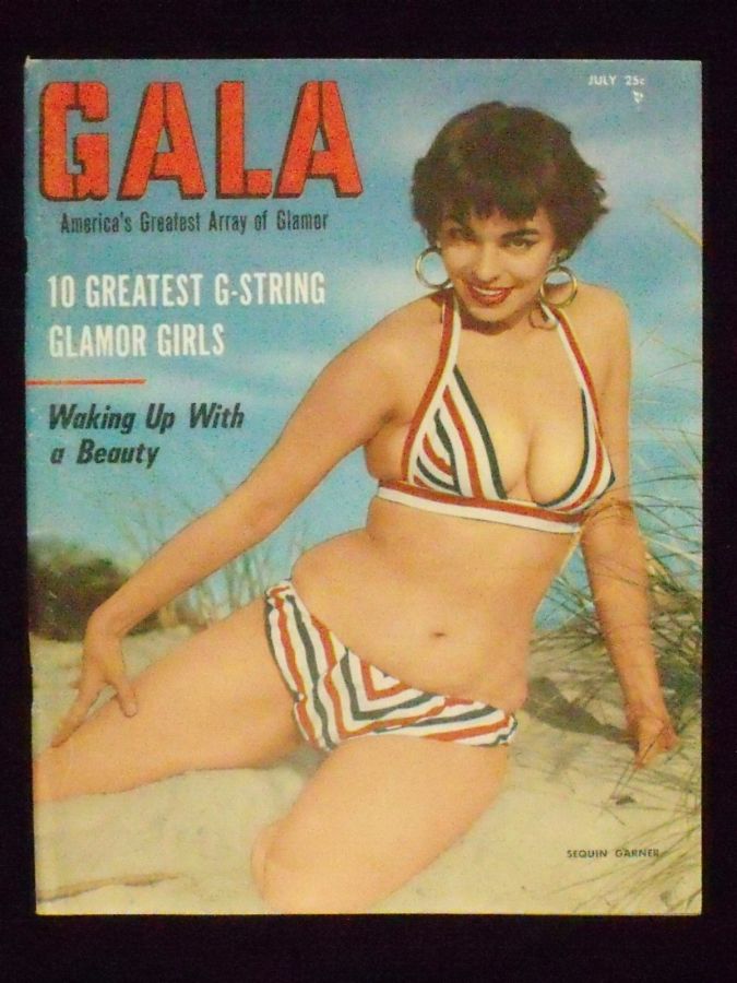 GALA (USA) magazine side cover  July 1956