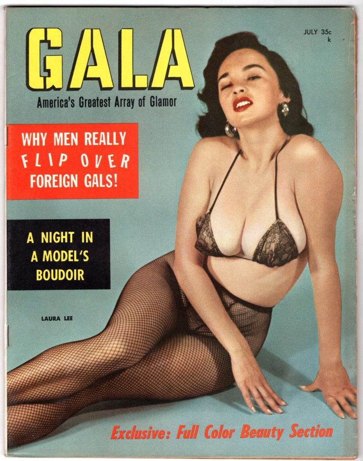 GALA (USA) magazine side cover  July 1958