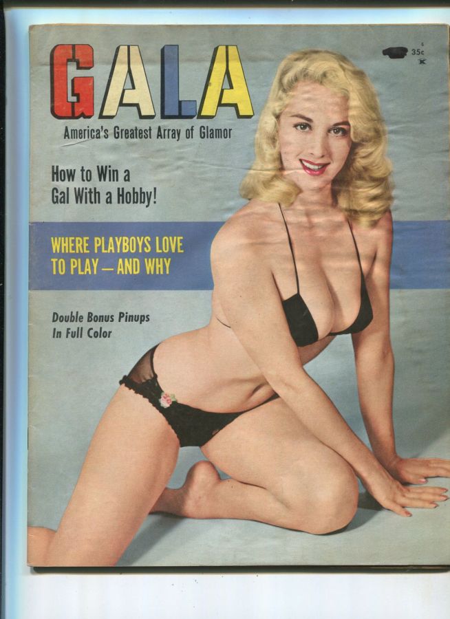 GALA (USA) magazine side cover  September 1958