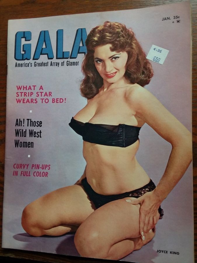 GALA (USA) magazine side cover  January 1959