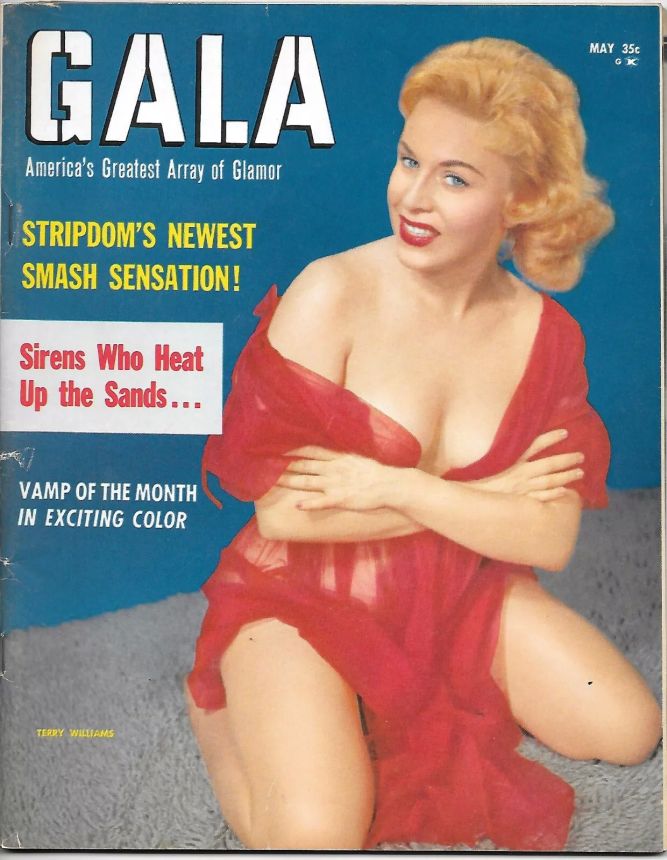 GALA (USA) magazine side cover  May 1959