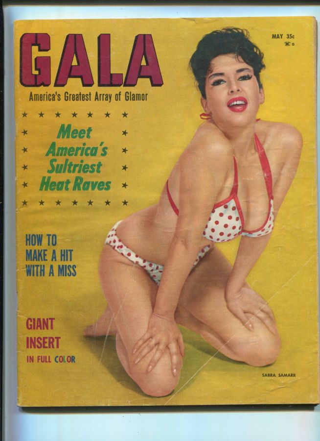 GALA (USA) magazine side cover  May 1960