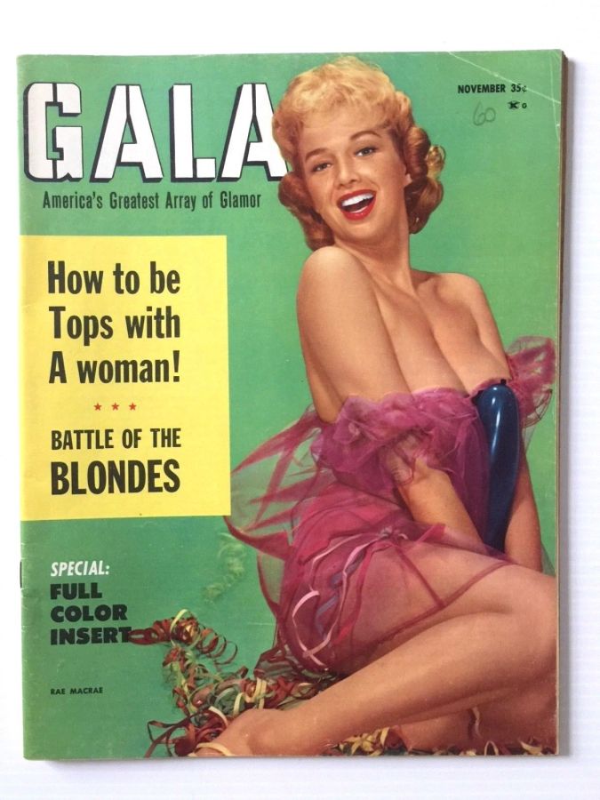 GALA (USA) magazine side cover  November 1960