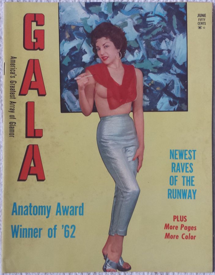 GALA (USA) magazine side cover  June 1962
