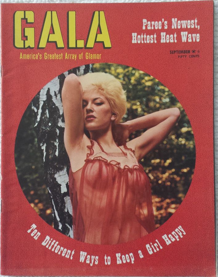 GALA (USA) magazine side cover  September 1962