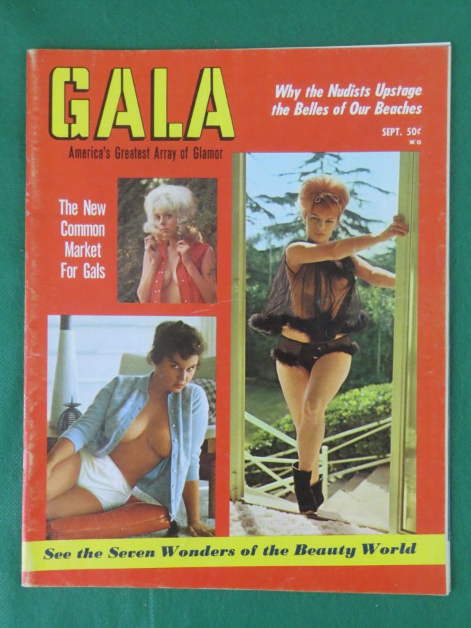GALA (USA) magazine side cover  September 1965
