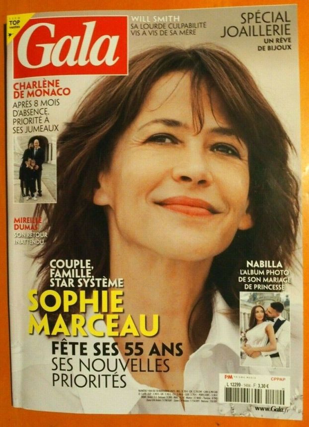 GALA FRANCE magazine side cover Issue 1484 18 November 2021