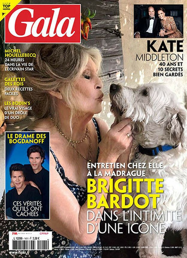 GALA FRANCE magazine side cover Issue 1491 6 January 2022