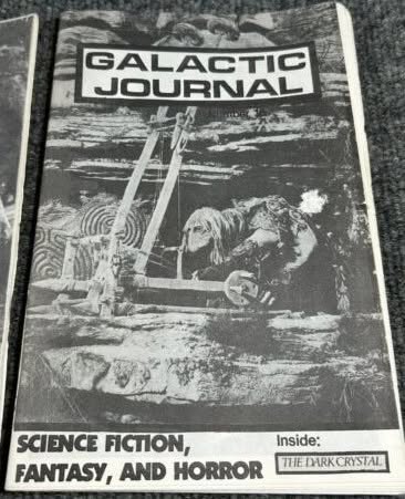 GALACTIC JOURNAL magazine side cover Issue 16   1982