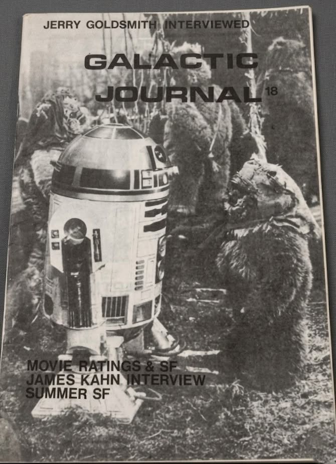 GALACTIC JOURNAL magazine side cover Issue 18   1983