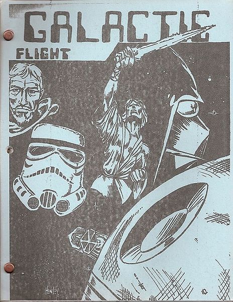 GALACTIC FLIGHT magazine side cover Issue 1  1979