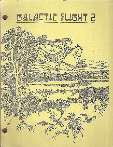GALACTIC FLIGHT magazine side cover Issue 2  1979