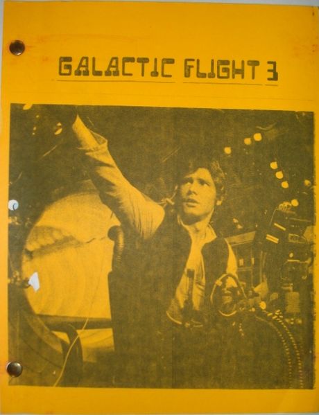 GALACTIC FLIGHT magazine side cover Issue 3 May 1980