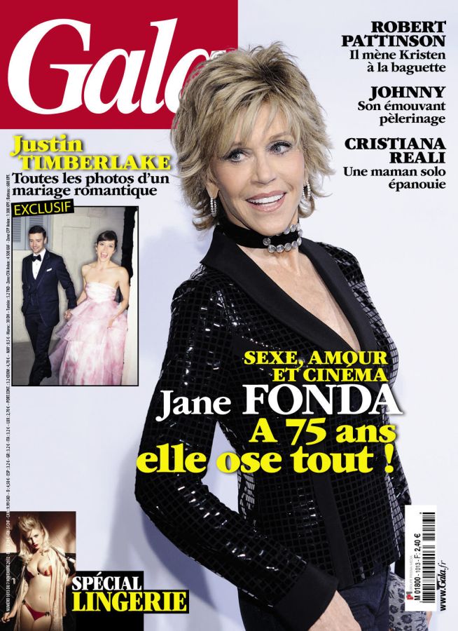 GALA FRANCE magazine side cover Issue 1013 7 November 2012