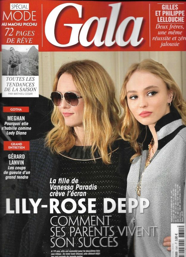 GALA FRANCE magazine side cover Issue 1341 21 February 2019