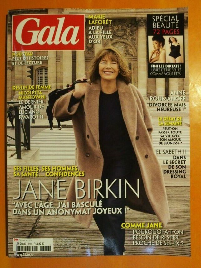 GALA FRANCE magazine side cover Issue 1378 7 November 2019