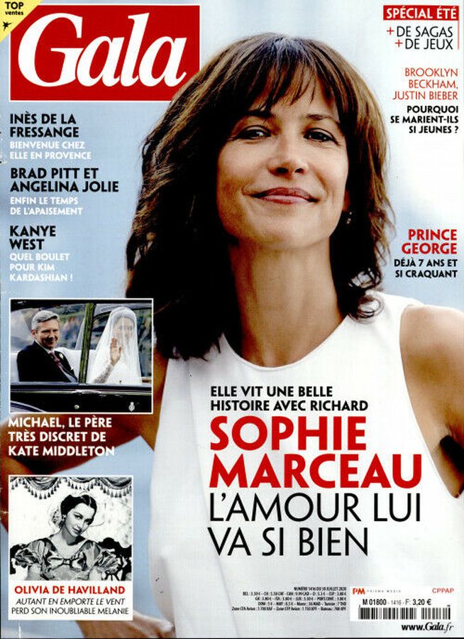 GALA FRANCE magazine side cover Issue 1416 31 July 2020