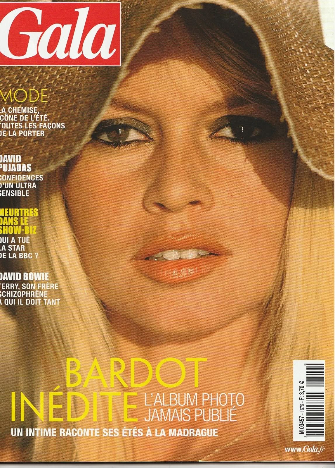 GALA FRANCE magazine side cover Issue 1679 14 August 2025