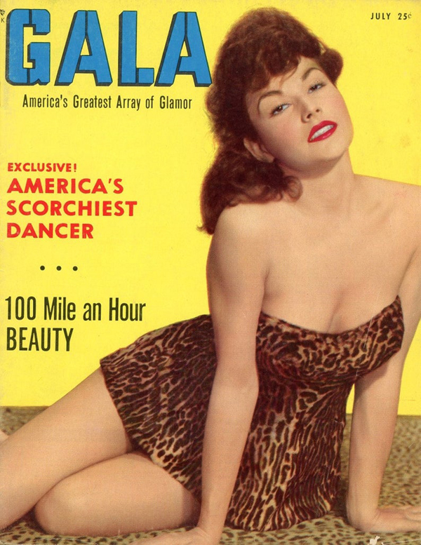 GALA (USA) magazine side cover  July 1953