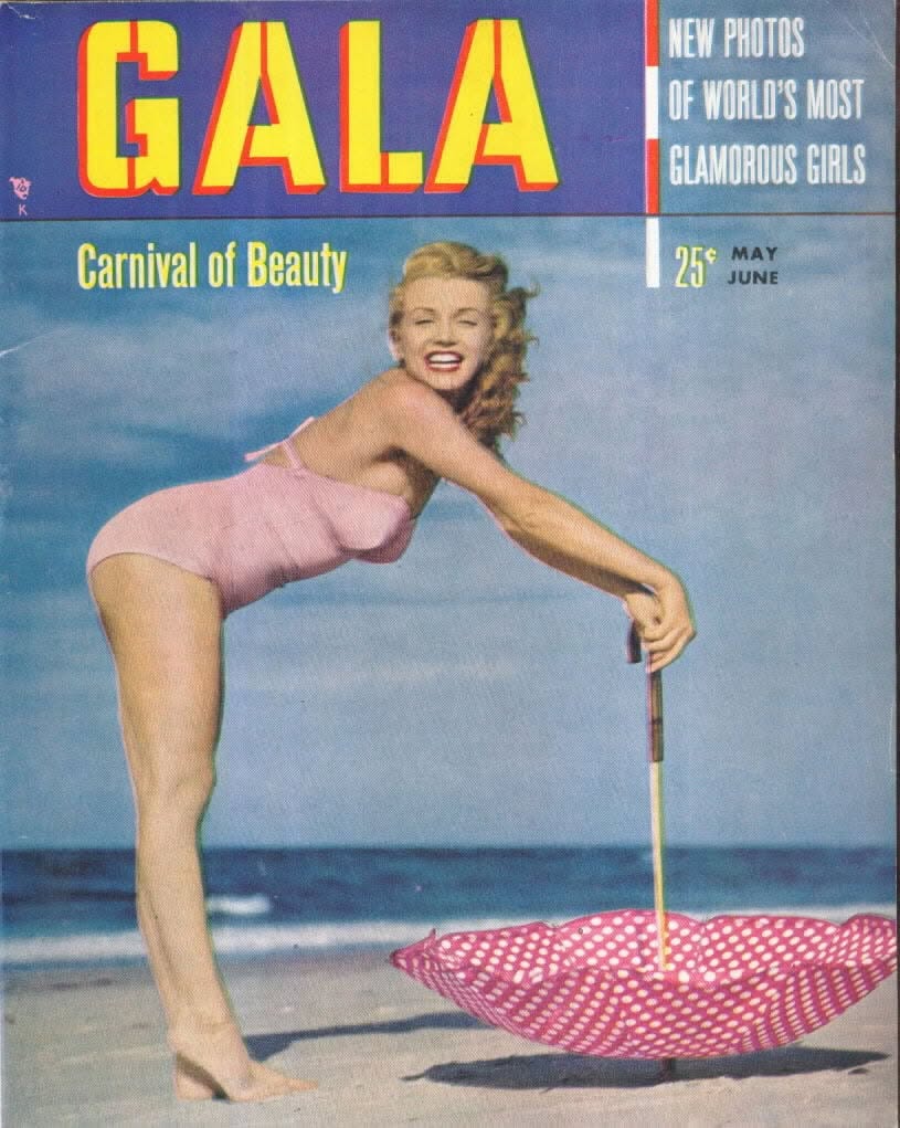 GALA (USA) magazine side cover Issue 1 May/June 1950