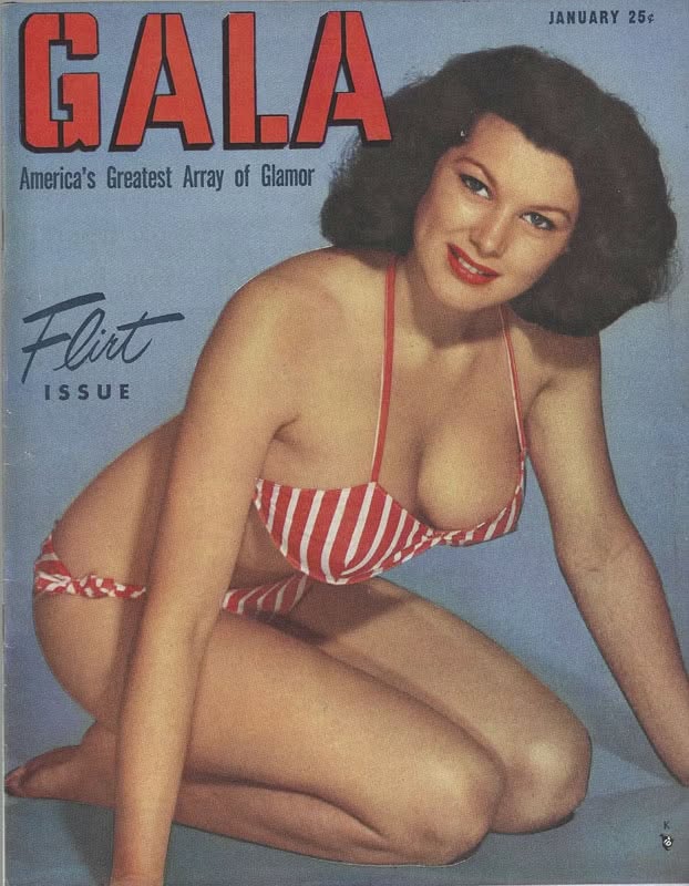 GALA (USA) magazine side cover  January 1952