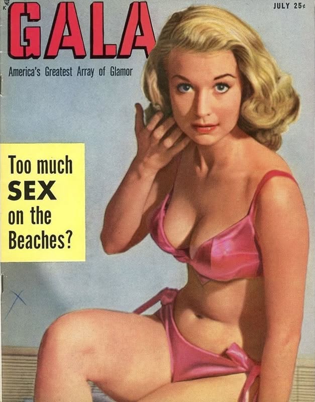 GALA (USA) magazine side cover  July 1952