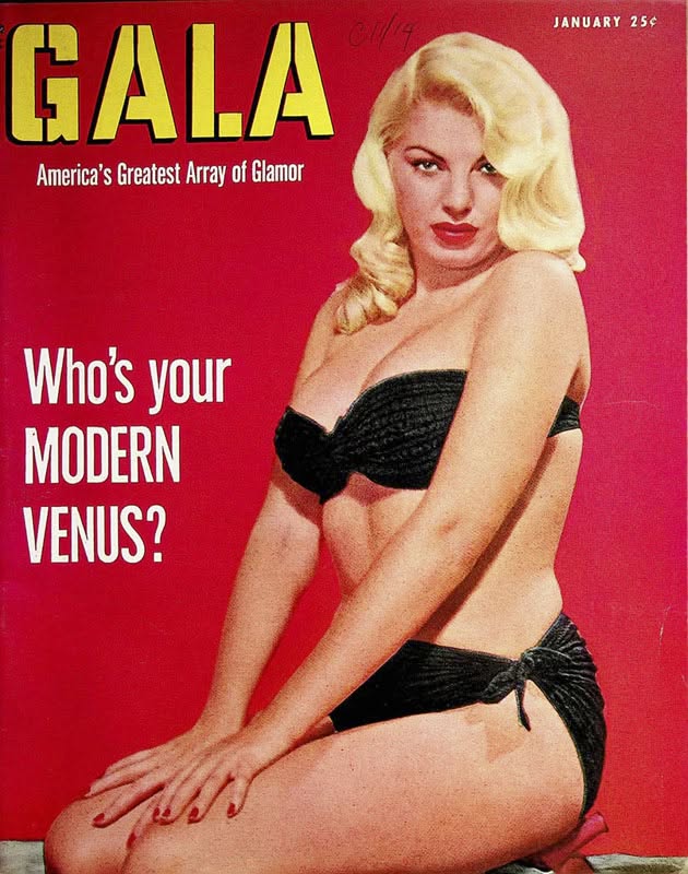GALA (USA) magazine side cover  January 1953