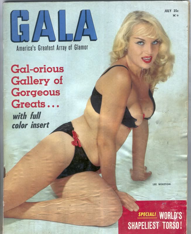 GALA (USA) magazine side cover  July 1959