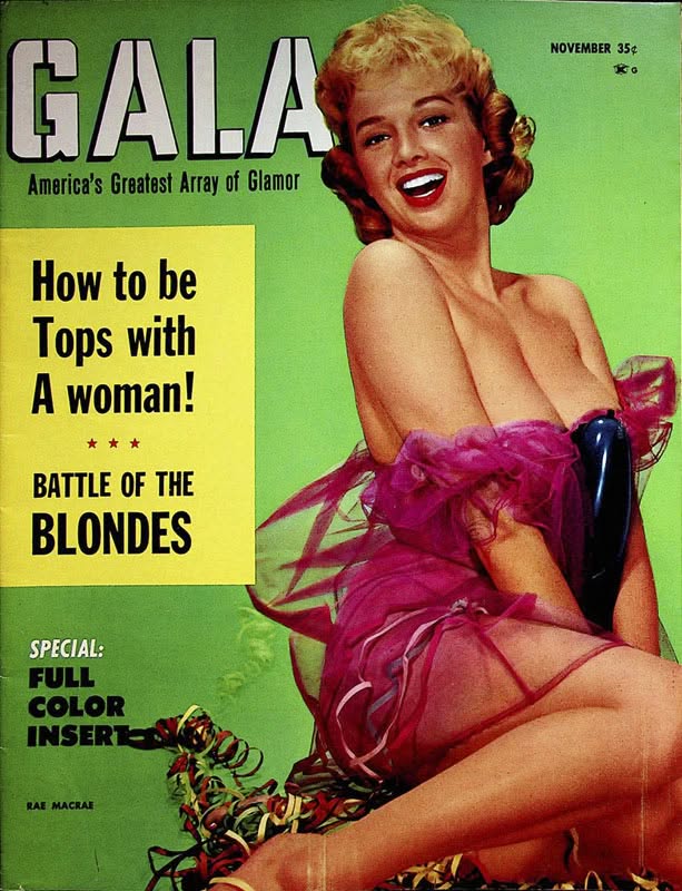 GALA (USA) magazine side cover  November 1960