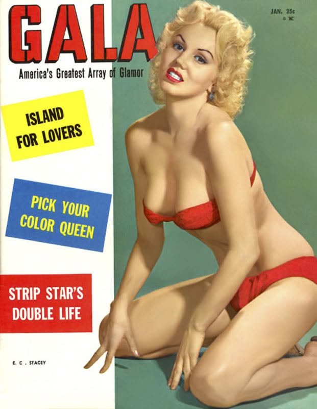 GALA (USA) magazine side cover  January 1961
