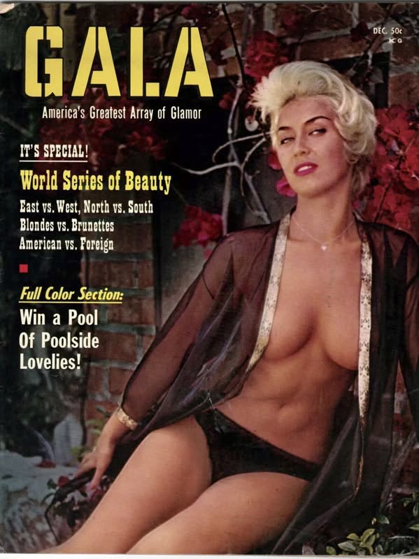 GALA (USA) magazine side cover  December 1964