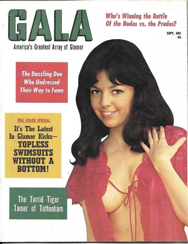 GALA (USA) magazine side cover  September 1967