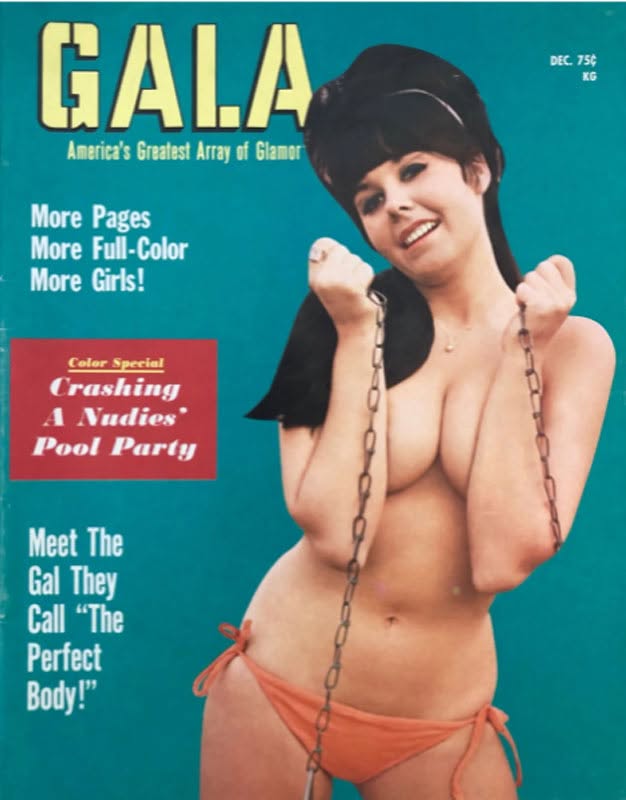 GALA (USA) magazine side cover  December 1968