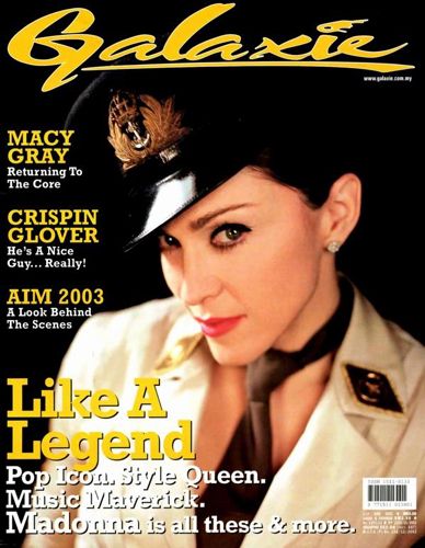 GALAXIE magazine side cover April 2003