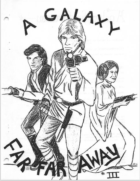 GALAXY FAR FAR AWAY magazine side cover Issue 3  April 1985