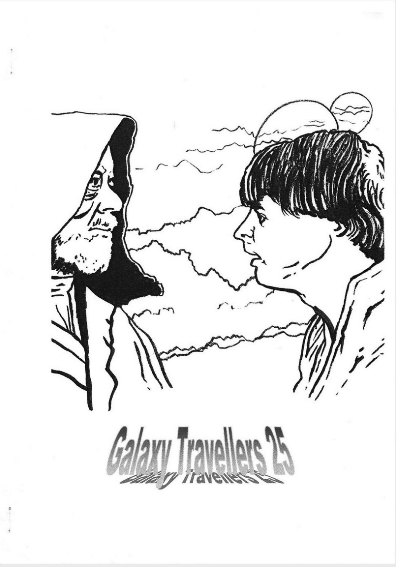 GALAXY TRAVELLERS magazine side cover Issue 25  January 2002