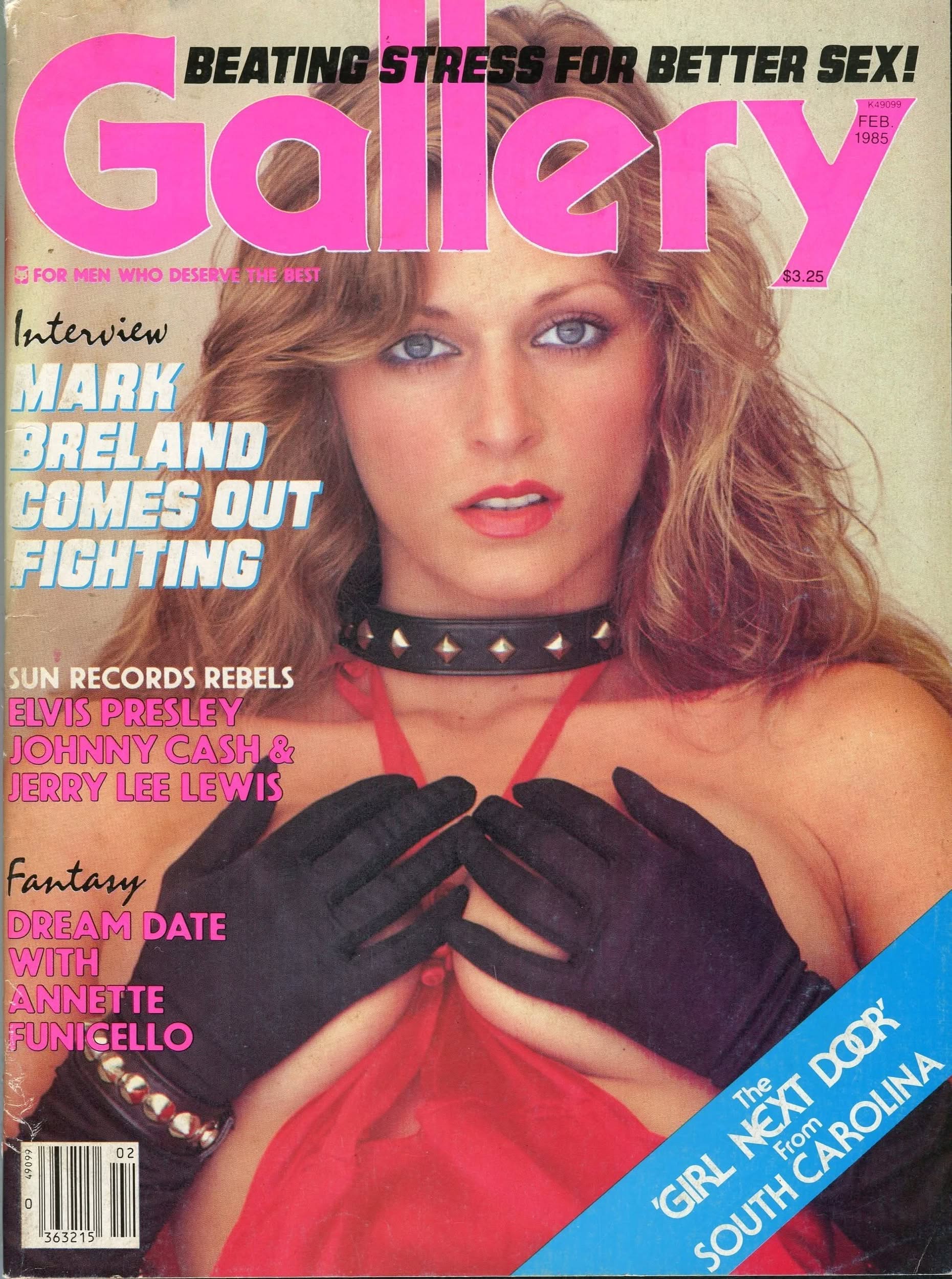 GALLERY magazine side cover  February 1985