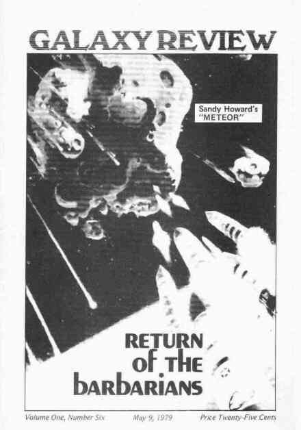 GALAXY REVIEW magazine side cover Issue 6 9 May 1979