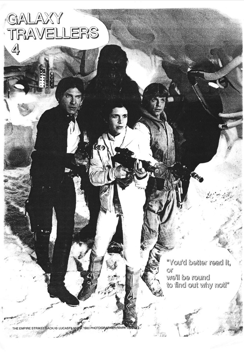 GALAXY TRAVELLERS magazine side cover Issue 4  October 1996