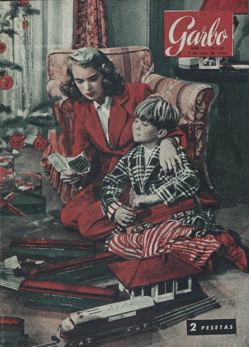 GARBO magazine side cover Issue 42  January 1954