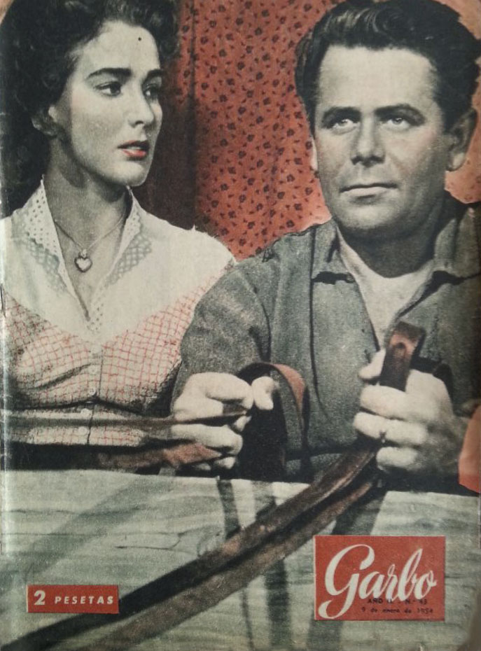 GARBO magazine side cover Issue 43  January 1954