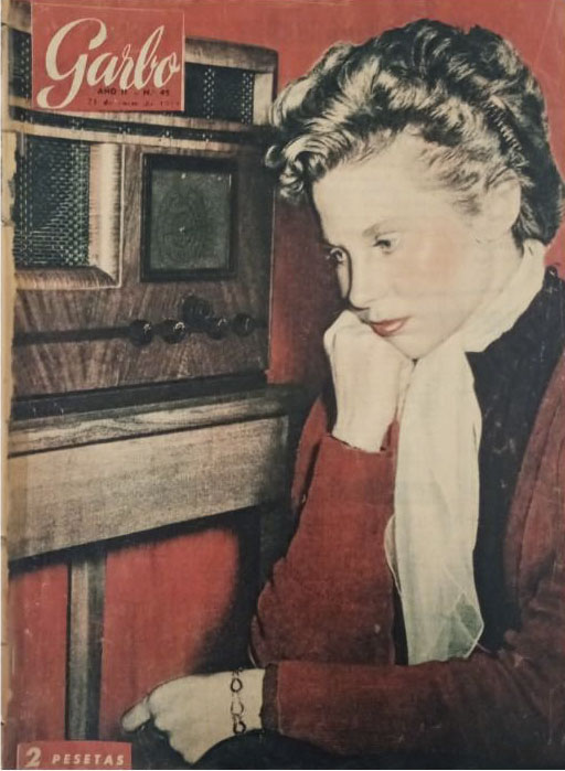 GARBO magazine side cover Issue 45  January 1954